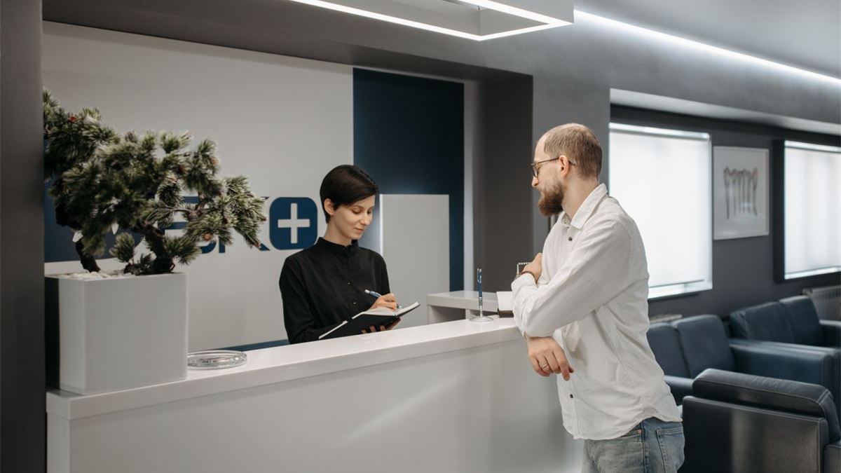 Accueil d'un établissement de soins